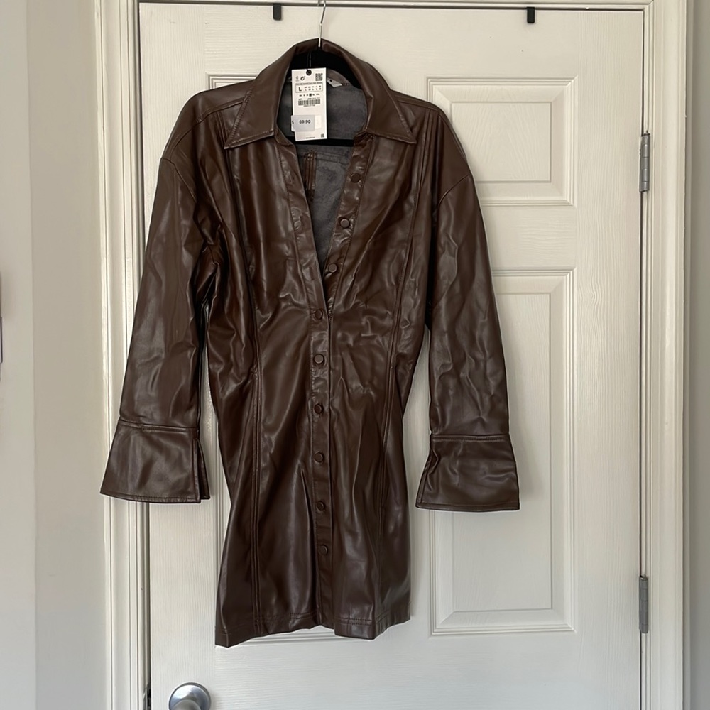 Zara leather dress
